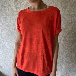 Sweaty Betty Orange Short-Sleeve Workout Top